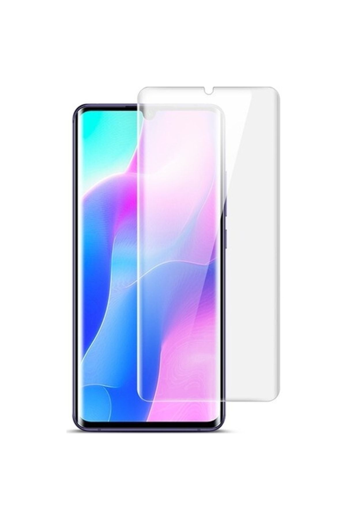 KVY Xiaomi Mi Note 10 Lite Nano Kırılmaz Cam Ekran Koruyucu uyumlu