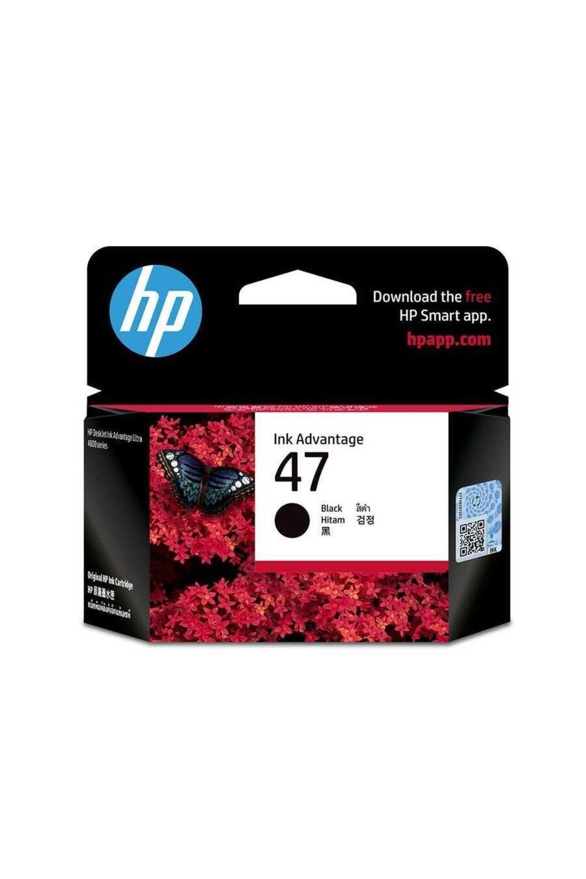 HP 47 Siyah Mürekkep Kartuşu (6zd21ae) Deskjet Ultra 4828