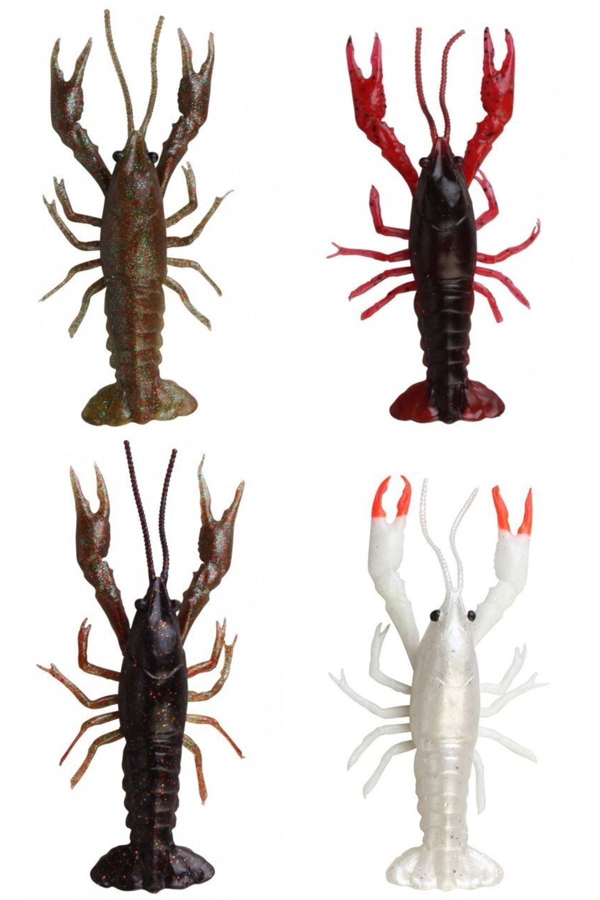 Genel Markalar Lb 3d Crayfish 8 Cm 4 Gr F 4 Adet Suni Yem Black Brown