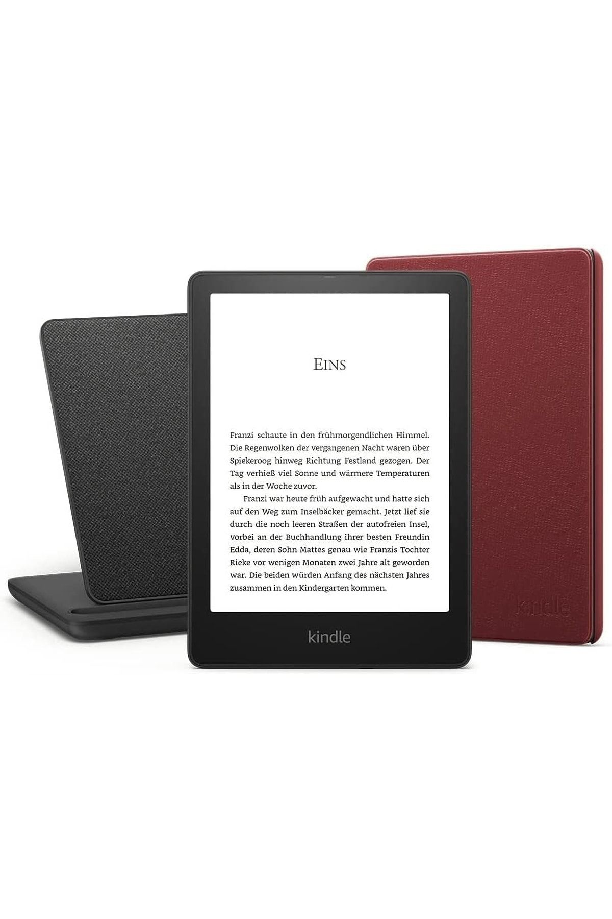 Amazon 6.8" Paperwhite 5 E Kitap Okuyucu 32 Gb + Orijinal Deri Kılıf + Kablosuz Şarj Ünitesi Reklamsız