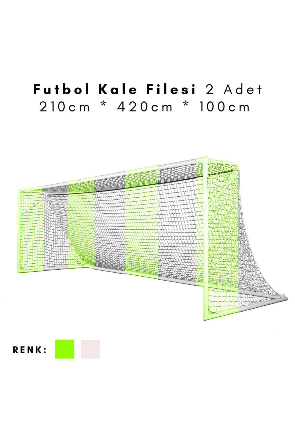 ÖZBEK Futbol Kale Filesi - Halı Saha Kale Ağı 210 * 420 * 100cm (2 Adet File)
