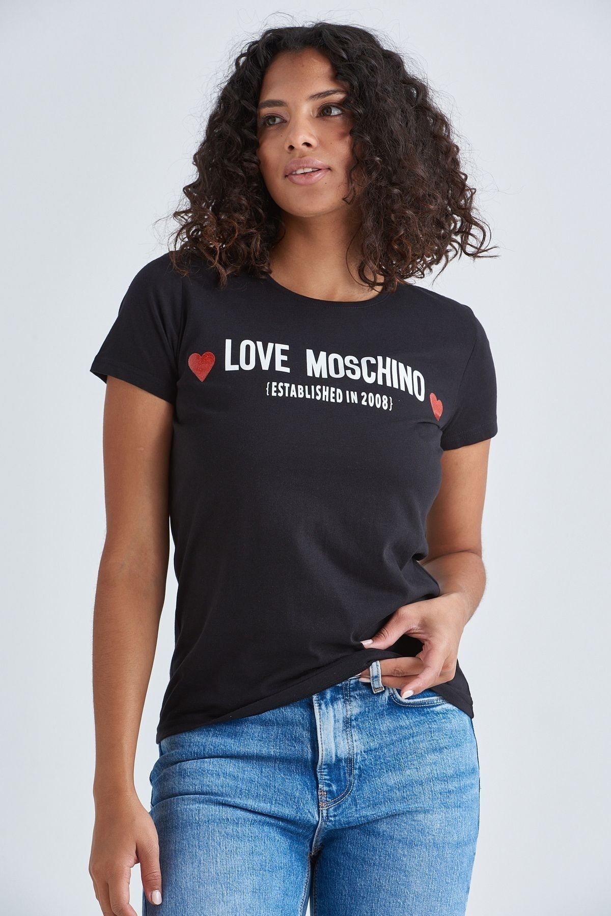Moschino Bisiklet Yaka Kadın T-shirt