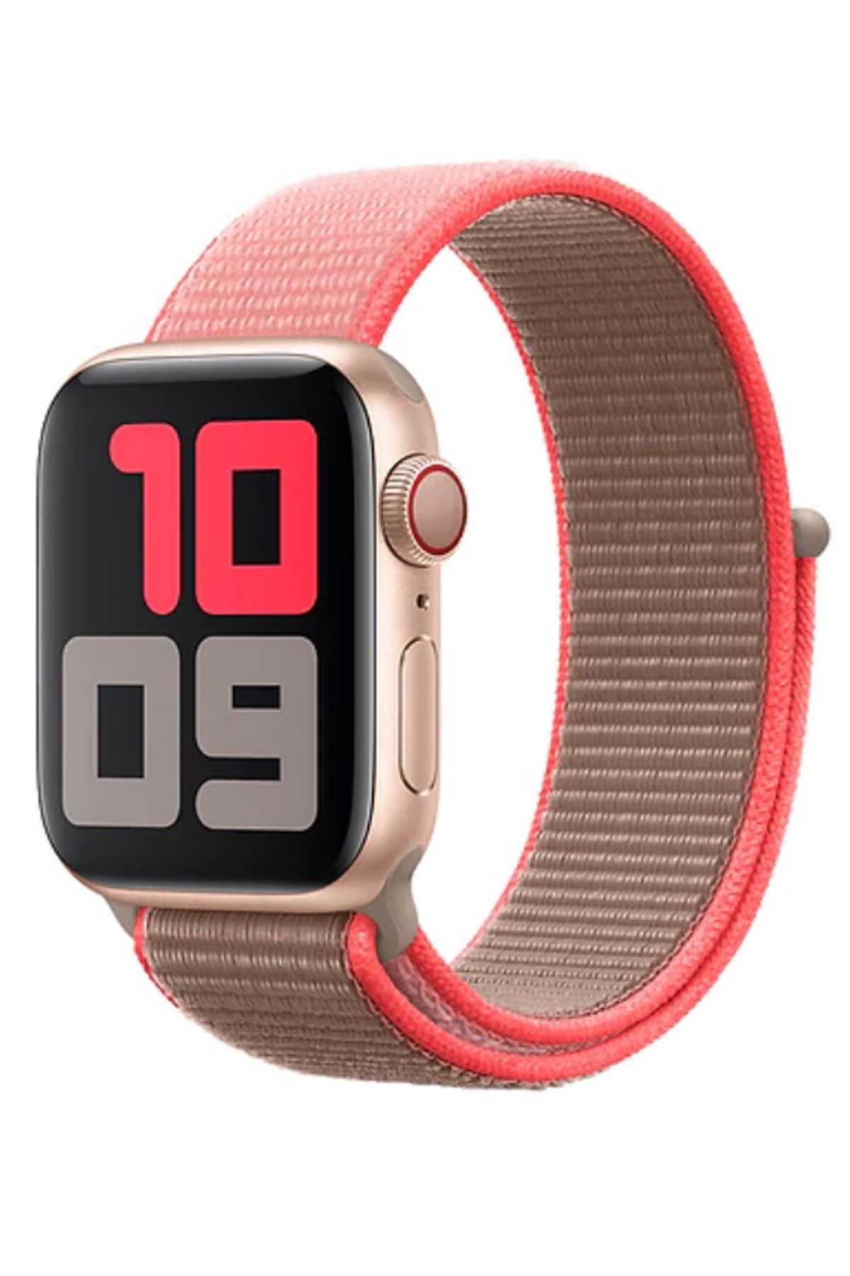 Elfia Apple Watch 5. Nesil 44mm Pastel Renkli Tarz Örgü Saat Kordonu