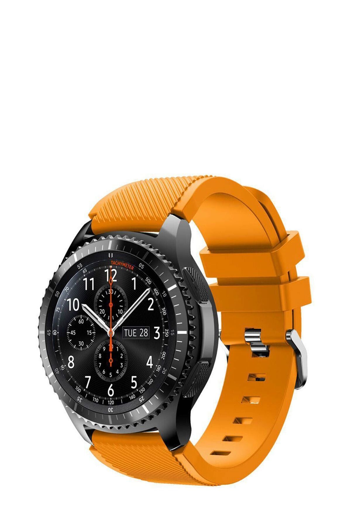 TahTicMer Huawei Watch Gt 46mm Sport Kordon Silikon Turuncu