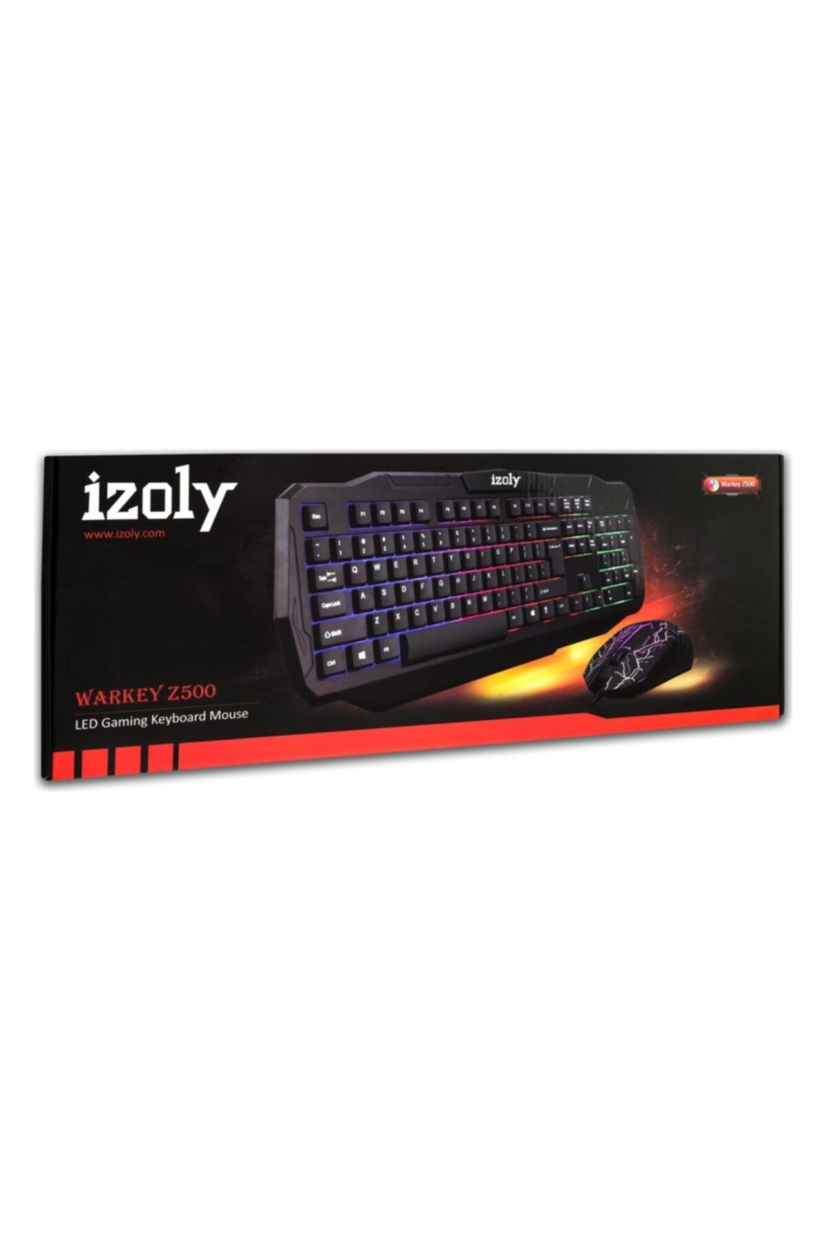 IZOLY Warkey Z500 Led Gamıng Keyboard & Mouse