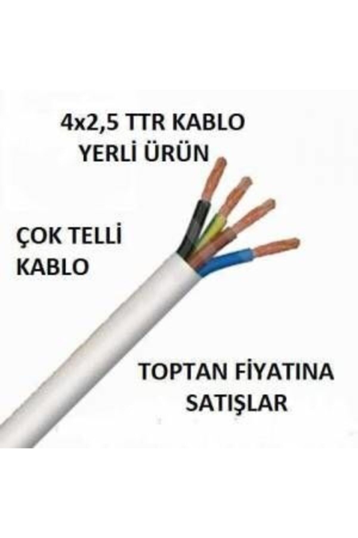 Hes 4x2.5 Ttr %100 Bakır Kablo 100 Metre