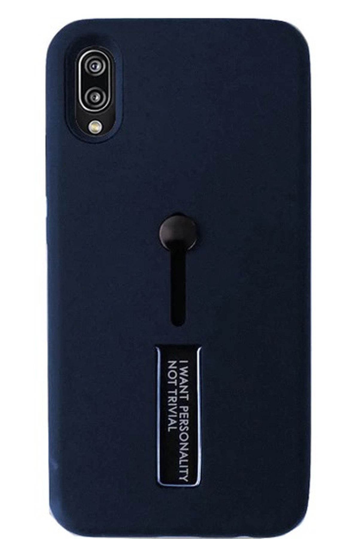 Joyroom Huawei P20 Selfie Yüzüklü Stantlı Kılıf Lacivert