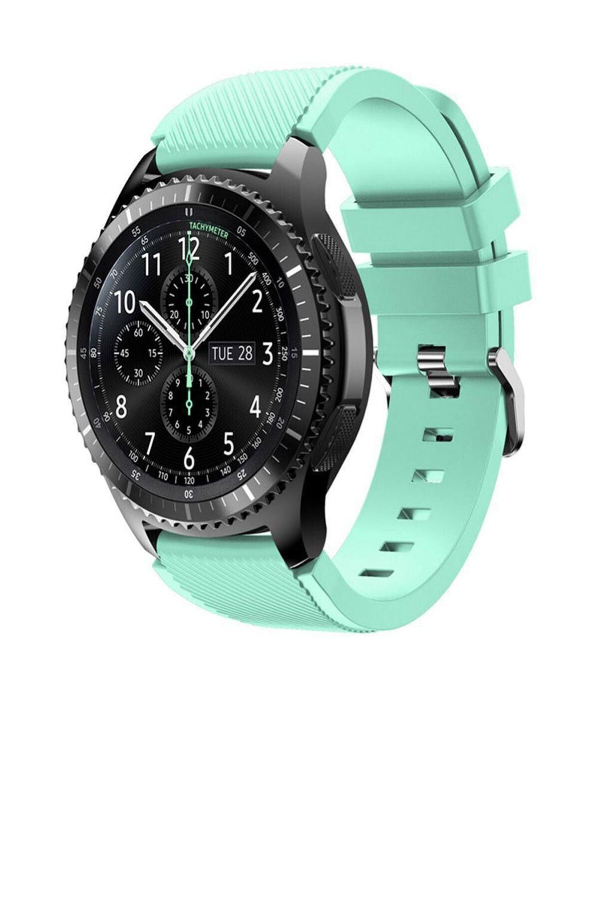 TahTicMer Huawei Watch Gt2 46mm Sport Kordon Silikon Açık Yeşil