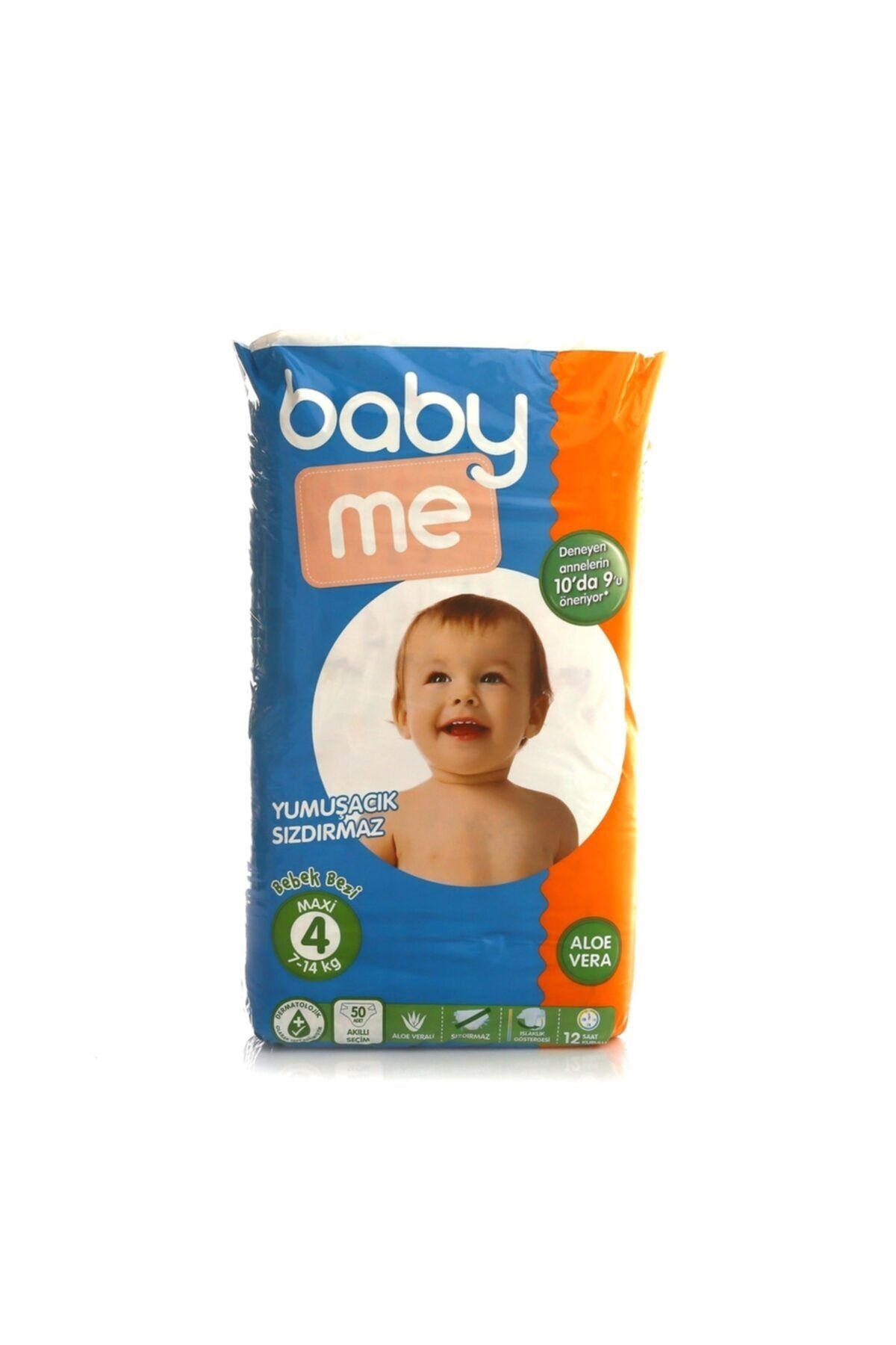 Baby Me Baby Me Aloe Vera Maxi 4 Numara Bebek Bezi 7-14 Kg 50 Adet