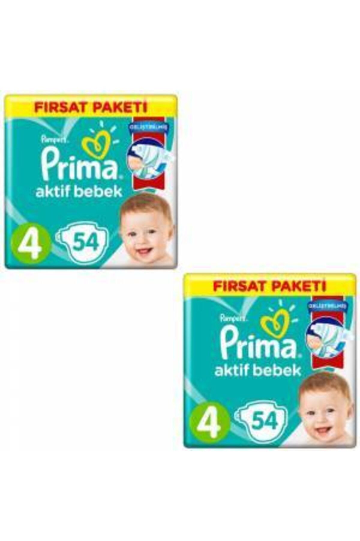 Prima Bebek Bezi Aktif Bebek 4 Beden 108 Adet Maxi Fırsat Paketi