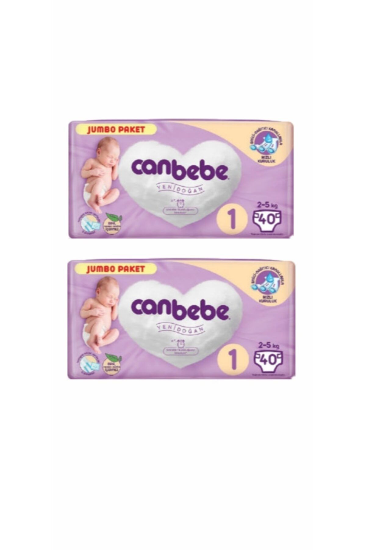 Canbebe Jumbo Paket 1 Numara 80 Adet