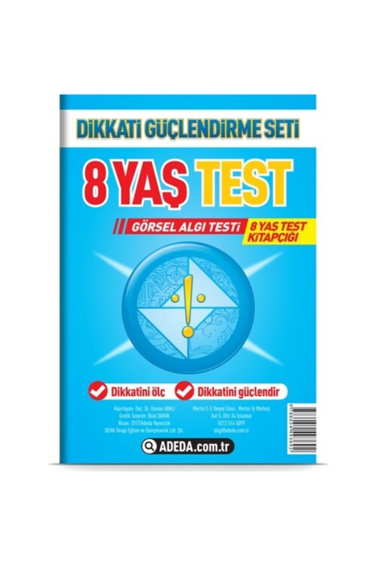 Adeda Yayınları Adeda - Dgs Dikkati Güçlendirme Seti 8 Yaş Test Görsel Algı Testi