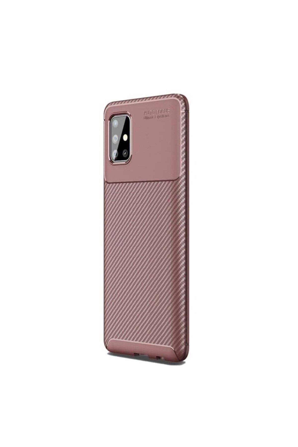 Happyshop Samsung Galaxy A31 Kılıf Karbon Desenli Lux Negro Silikon+cam Ekran Koruyucu