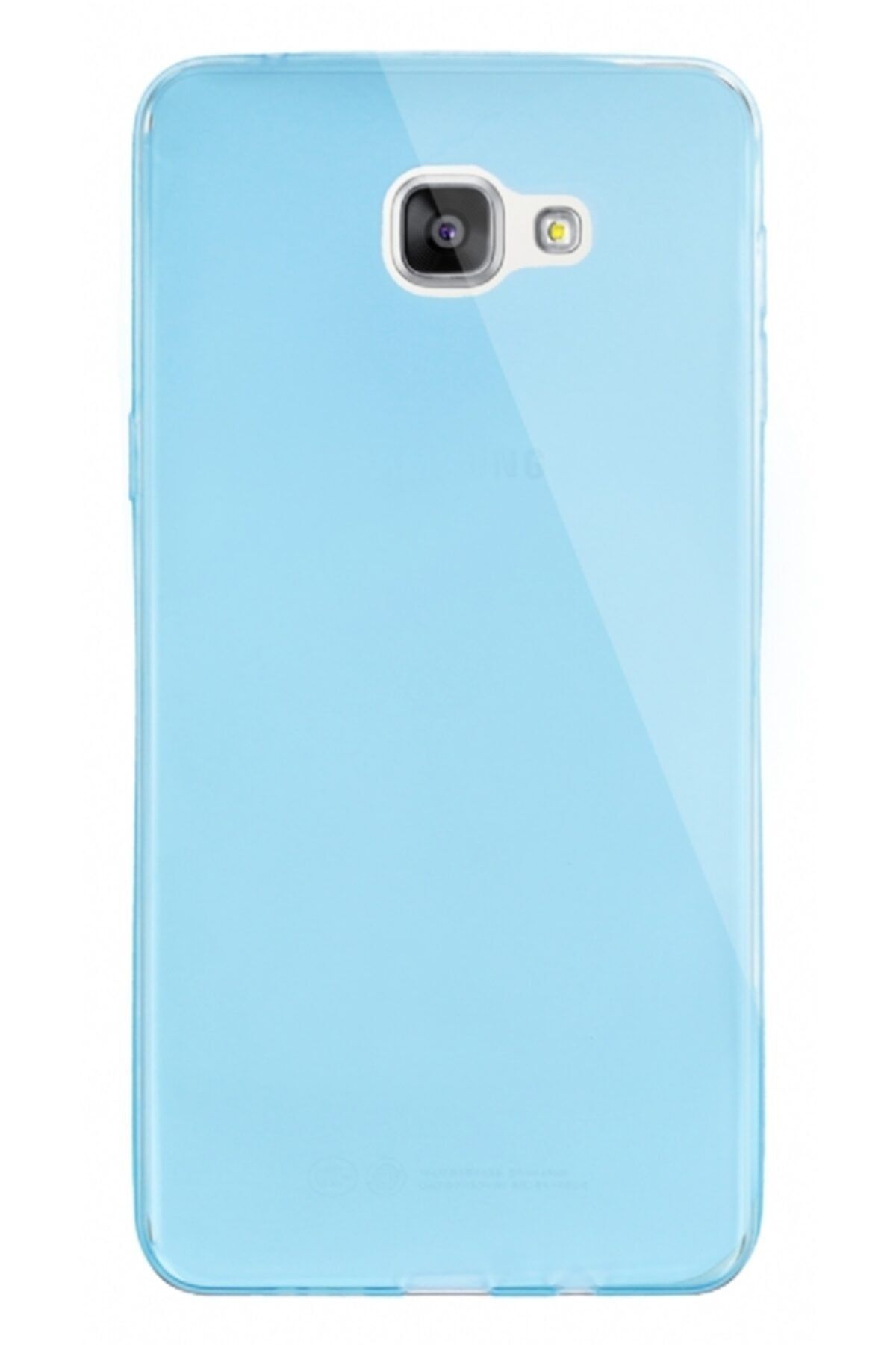 Dafoni Aircraft Samsung Galaxy A9 Ultra Ince Şeffaf Mavi Silikon Kılıf