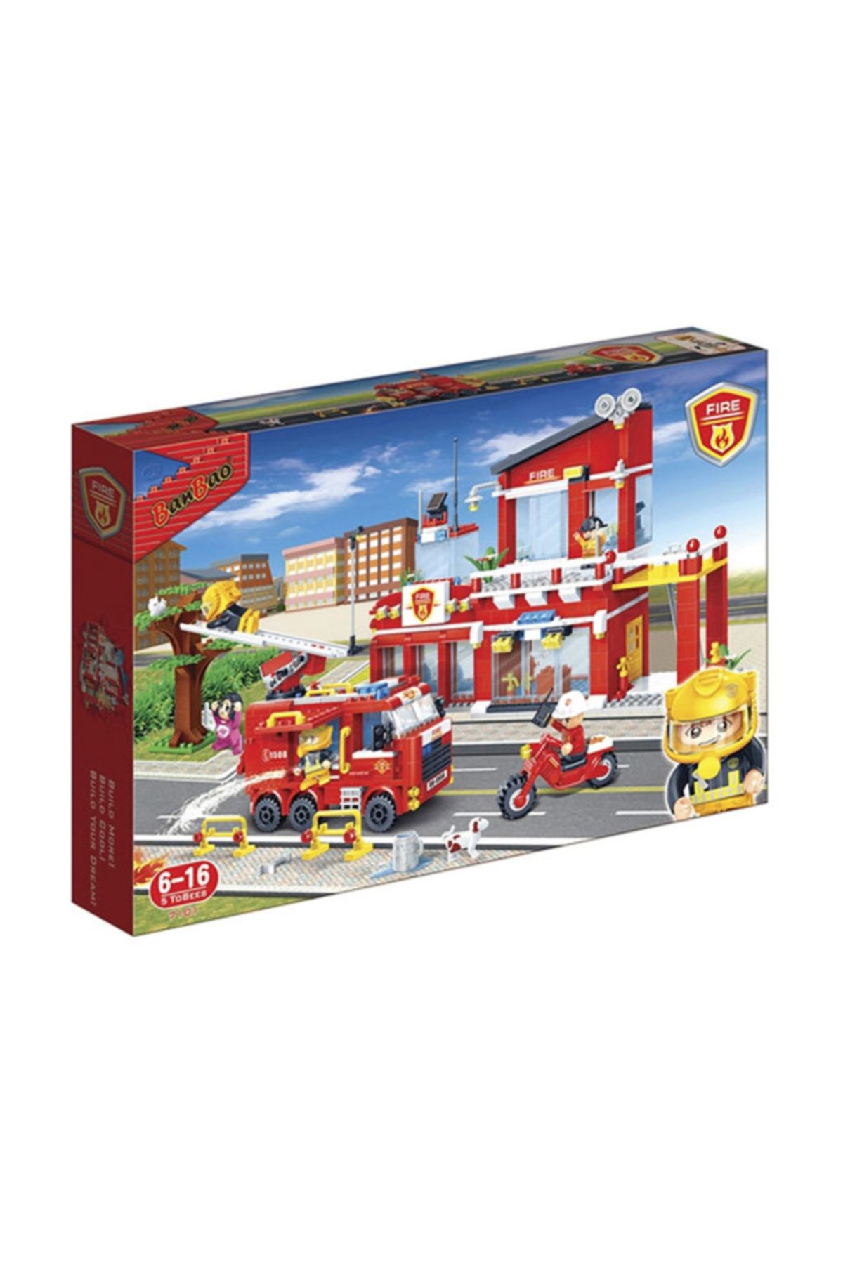 Banbao Lego Banbao 828 Parça İtfaiye İstasyonu