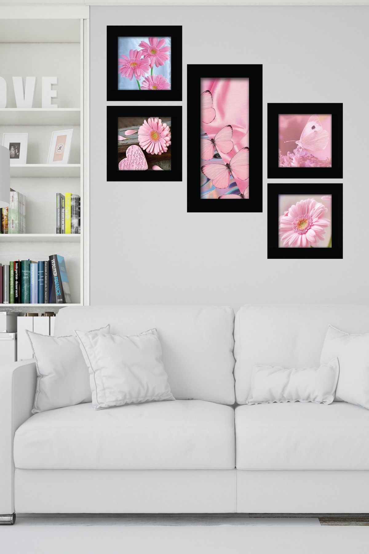 Cadran Collage Style 5 Parçalı Mdf Tablo Atf267