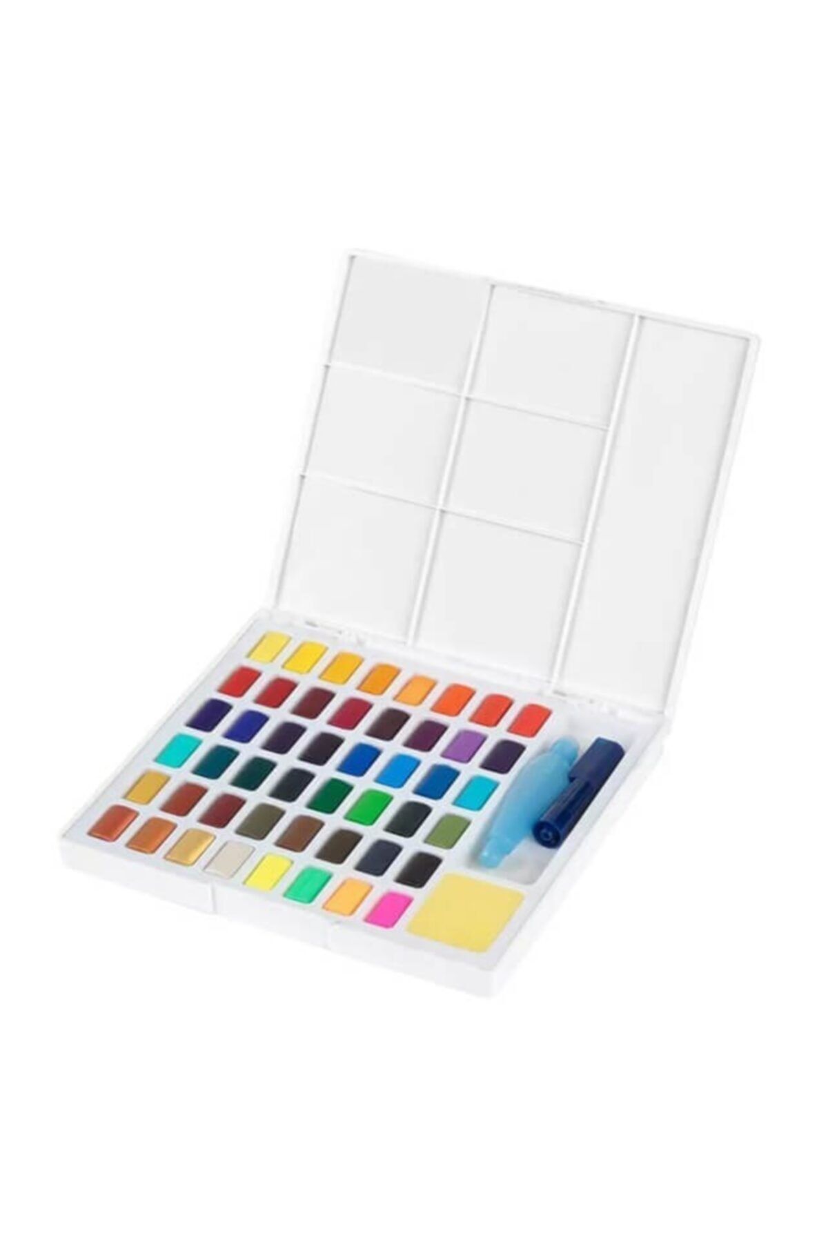 Faber Castell Creative Watercolor Tablet Sulu Boya Seti 48 Renk Su Hazneli Fırça