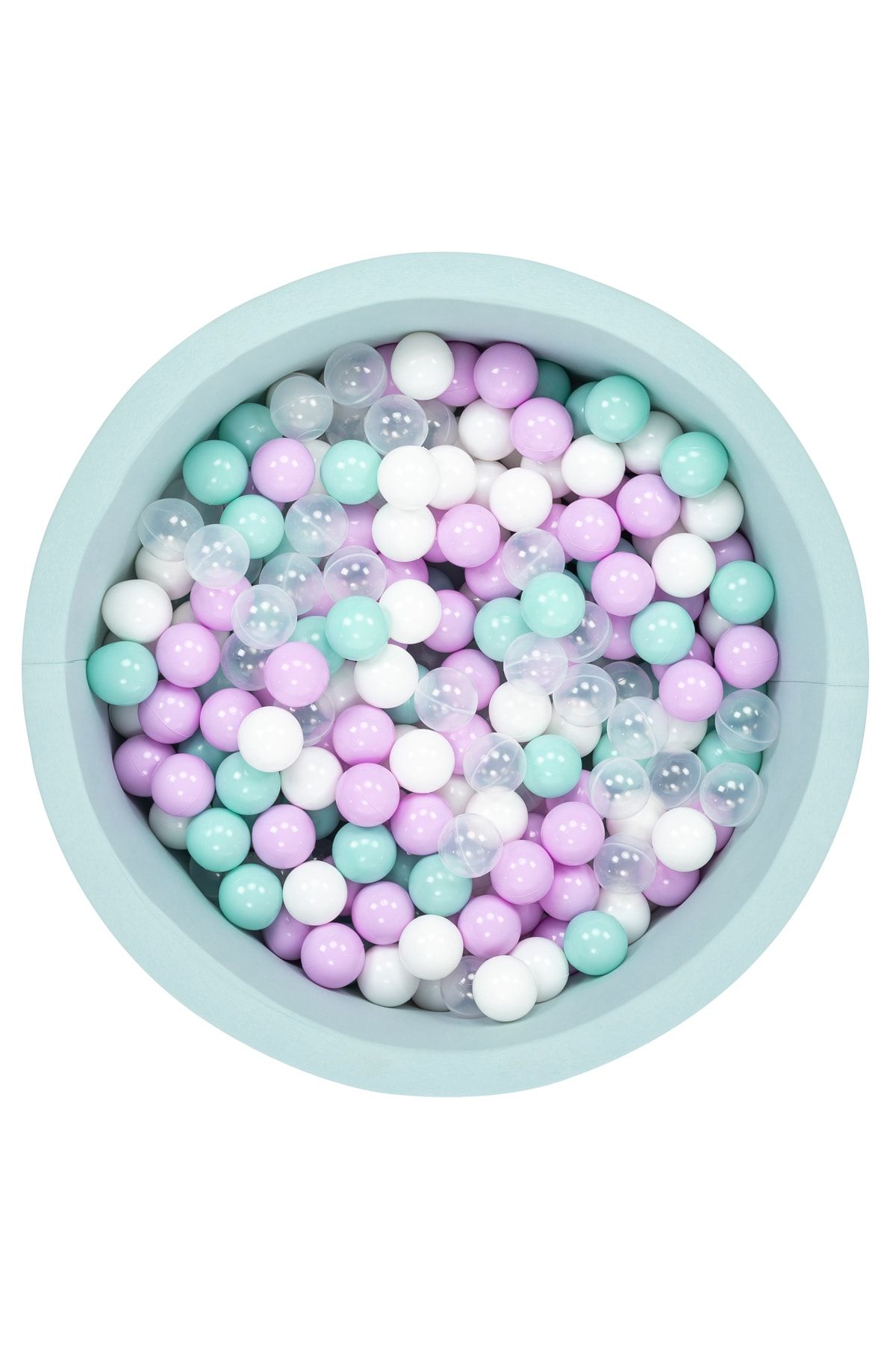 Wellgro Bubble Pop Mint Top Havuzu-Mint Beyaz Şeffaf Lila