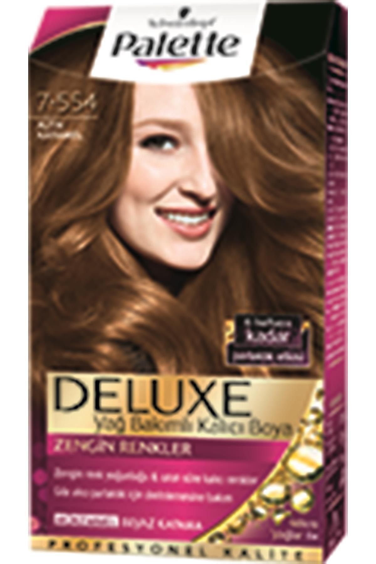 Palette Saç Boyası Deluxe 7 554 Altın Karamel 50 ml