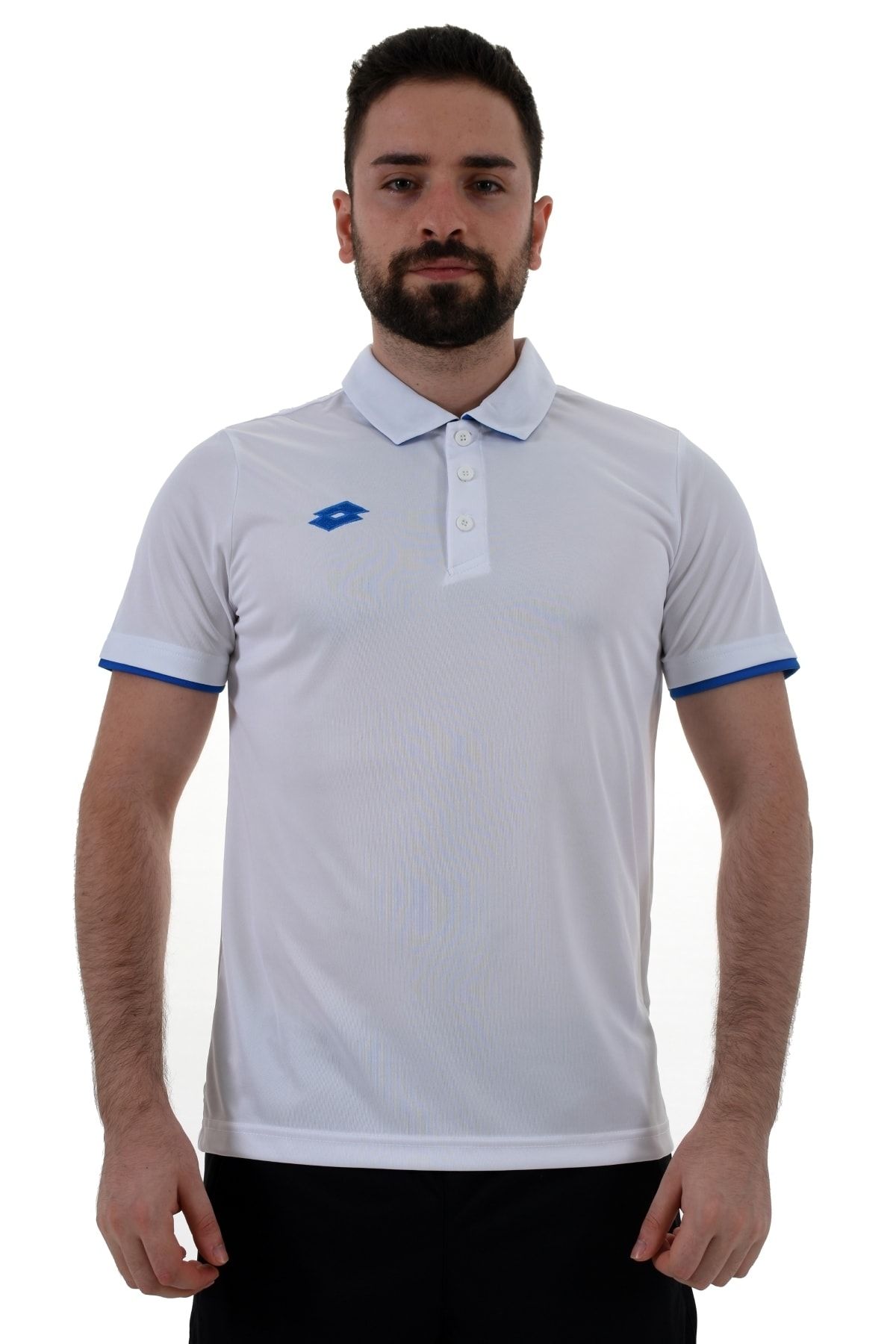 Lotto Polo T-shirt Erkek Beyaz/saks Mavi-ray Polo Camp Pl-r8983