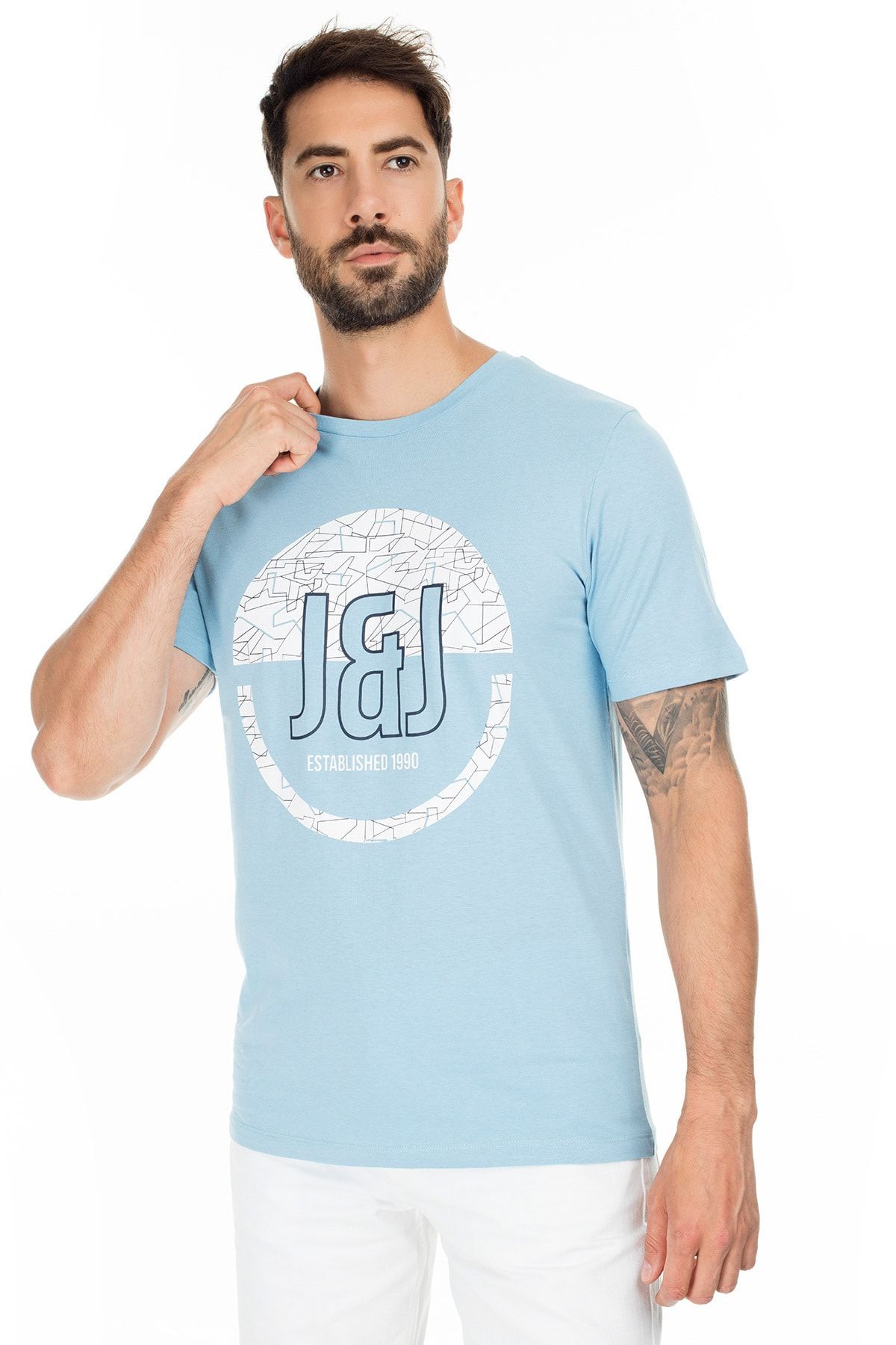 Jack & Jones Slim Fit Core Jcobooster T Shirt ERKEK T SHİRT 12178384