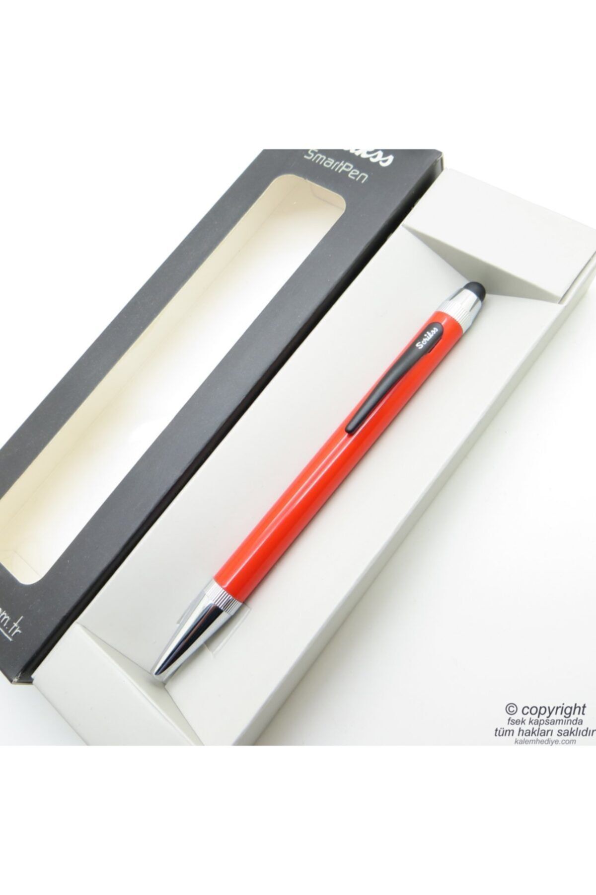 Scrikss Mini Smart Kırmızı Ekran Tükenmez Kalem | Kalem | Isme Özel Kalem | Hediyelik Kalem