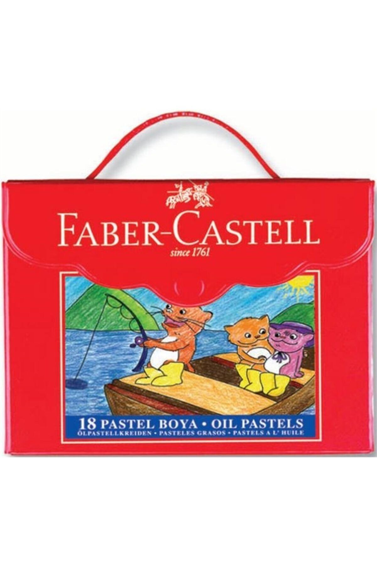 Faber Castell Faber Pastel Boya Red Line 18 Renk Çantalı 125119