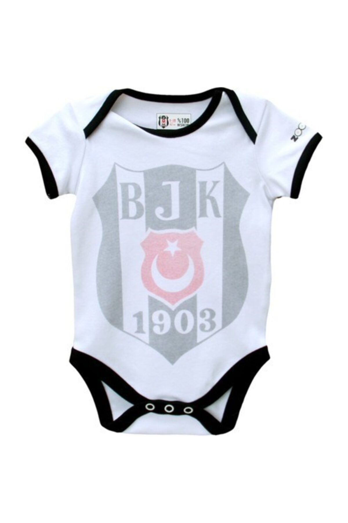 Beşiktaş Unisex Bebek  Beyaz Kartal Yuvası Zıbın