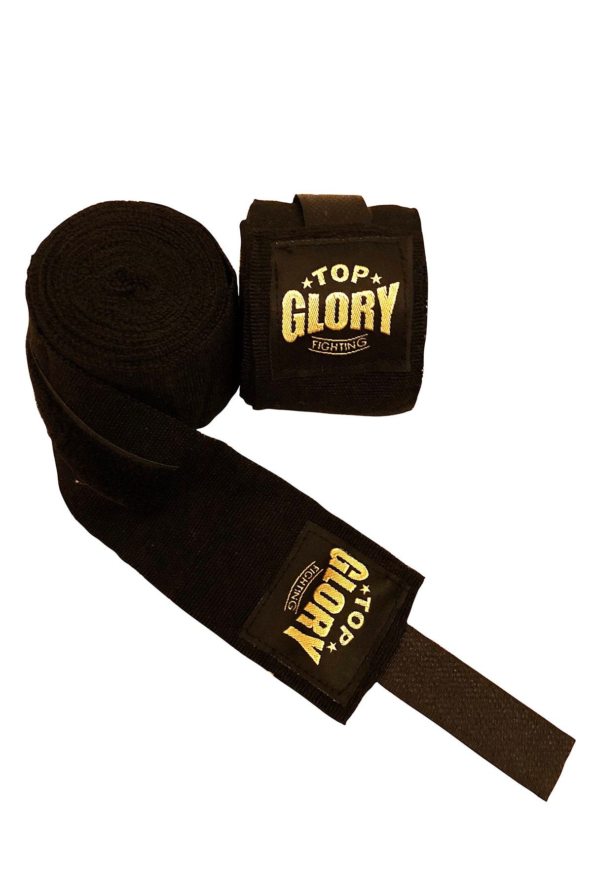 TOP GLORY Kick Boks, Muay Thai, Boks El Bandajı 3,5 Metre Siyah