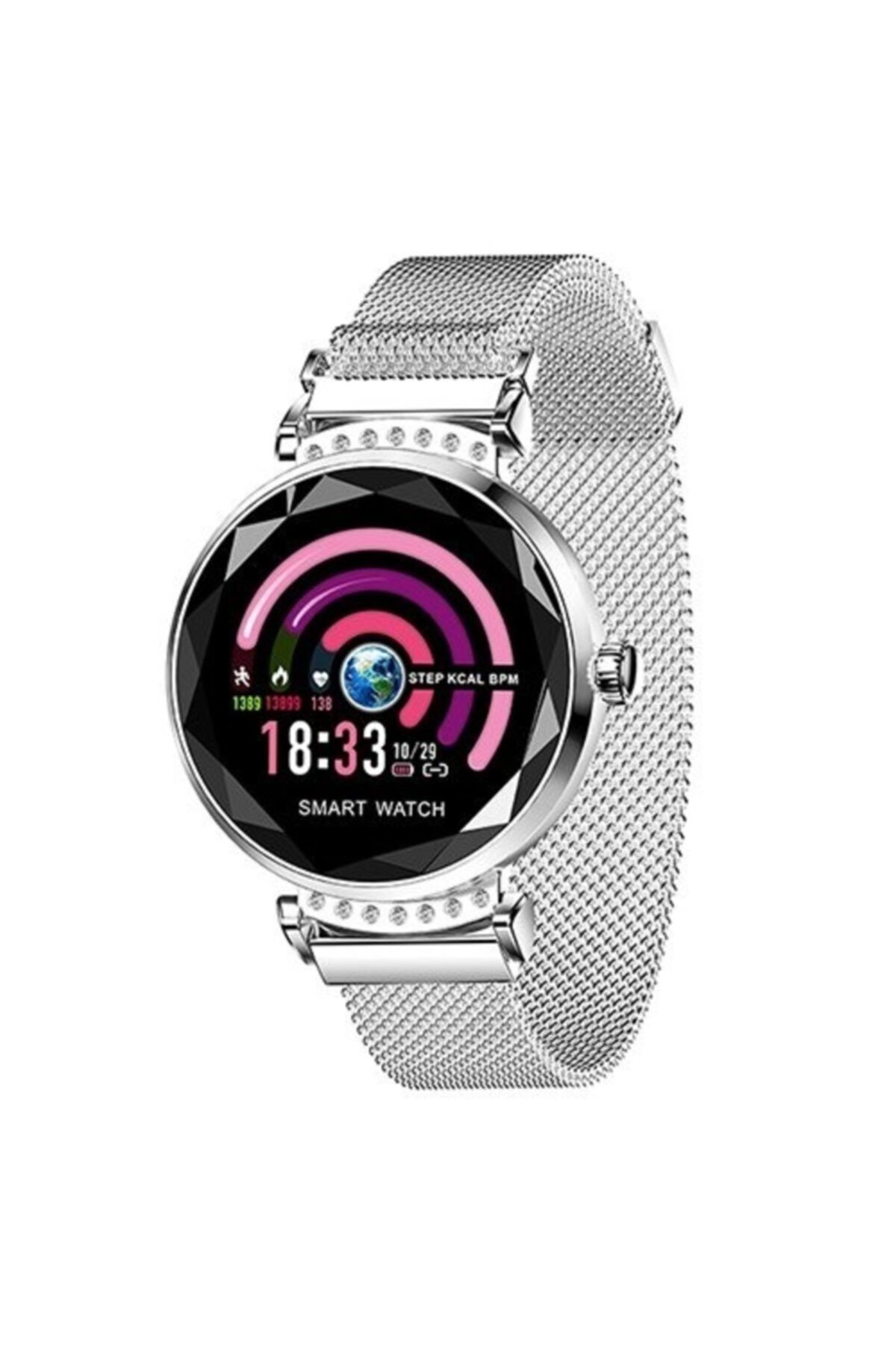 Mopal H1 Metal Kordon Bayan Akıllı Saat Smart Watch Bileklik