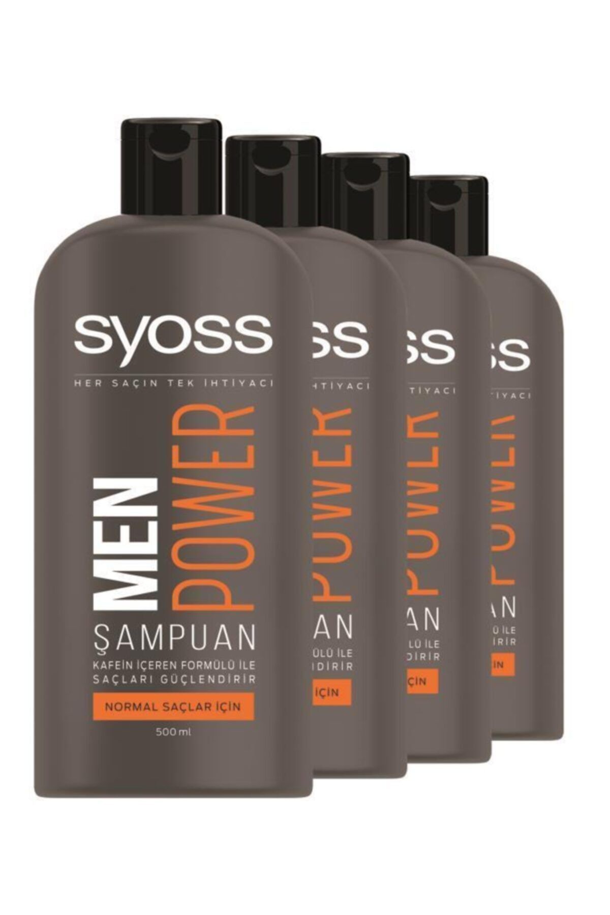 Syoss 4 Adet Men Power Şampuan 500 ml