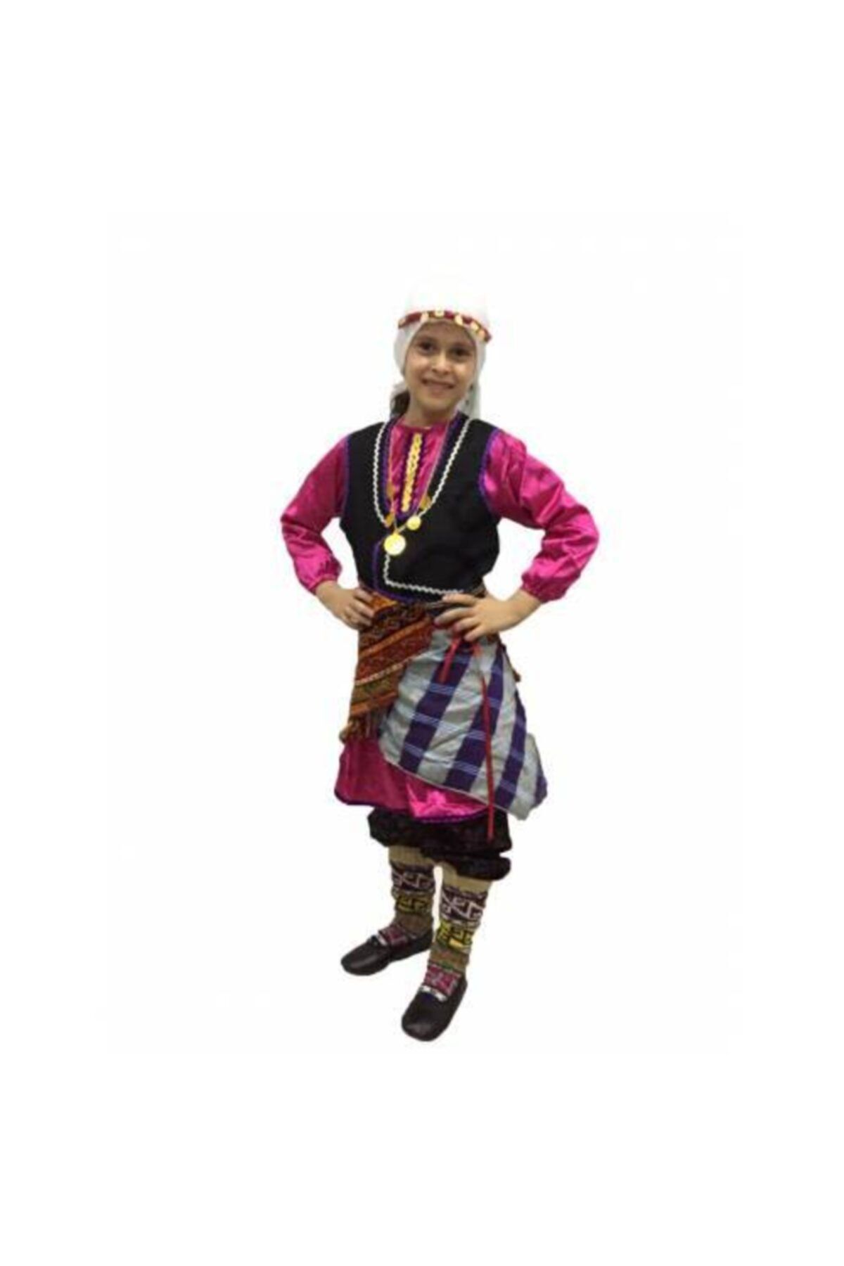 DilekKostüm Karadeniz Kız Folklör Kostümü Trabzon Rize Giresun Kıyafetleri 23 Nisan Elbiseleri