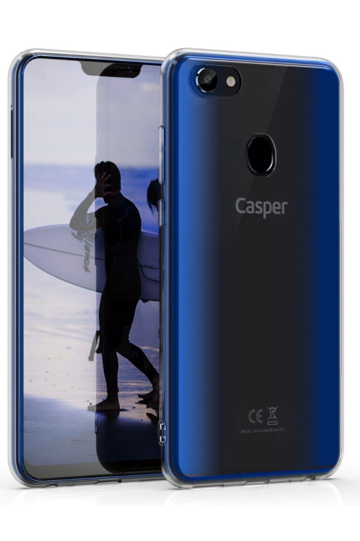 Casper Via G3 Kılıf Şeffaf Hibrit Silikon Esnek Tam Koruma