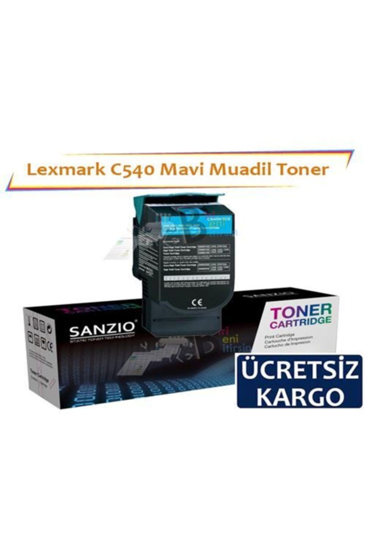 BBB Lexmark C540 Muadil Toner Mavi C540 C543 C544
