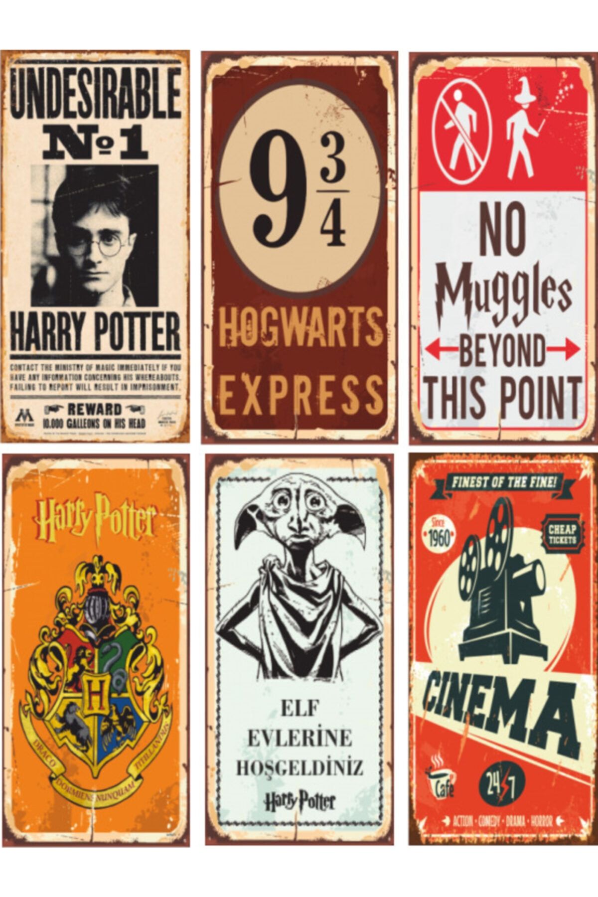 Hayat Poster Harry Potter Poster Seti 6 Poster Birden