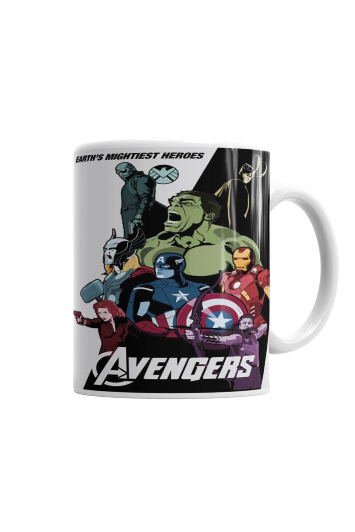 Baskı Dükkanı Avengers 2 Kupa Bardak Porselen