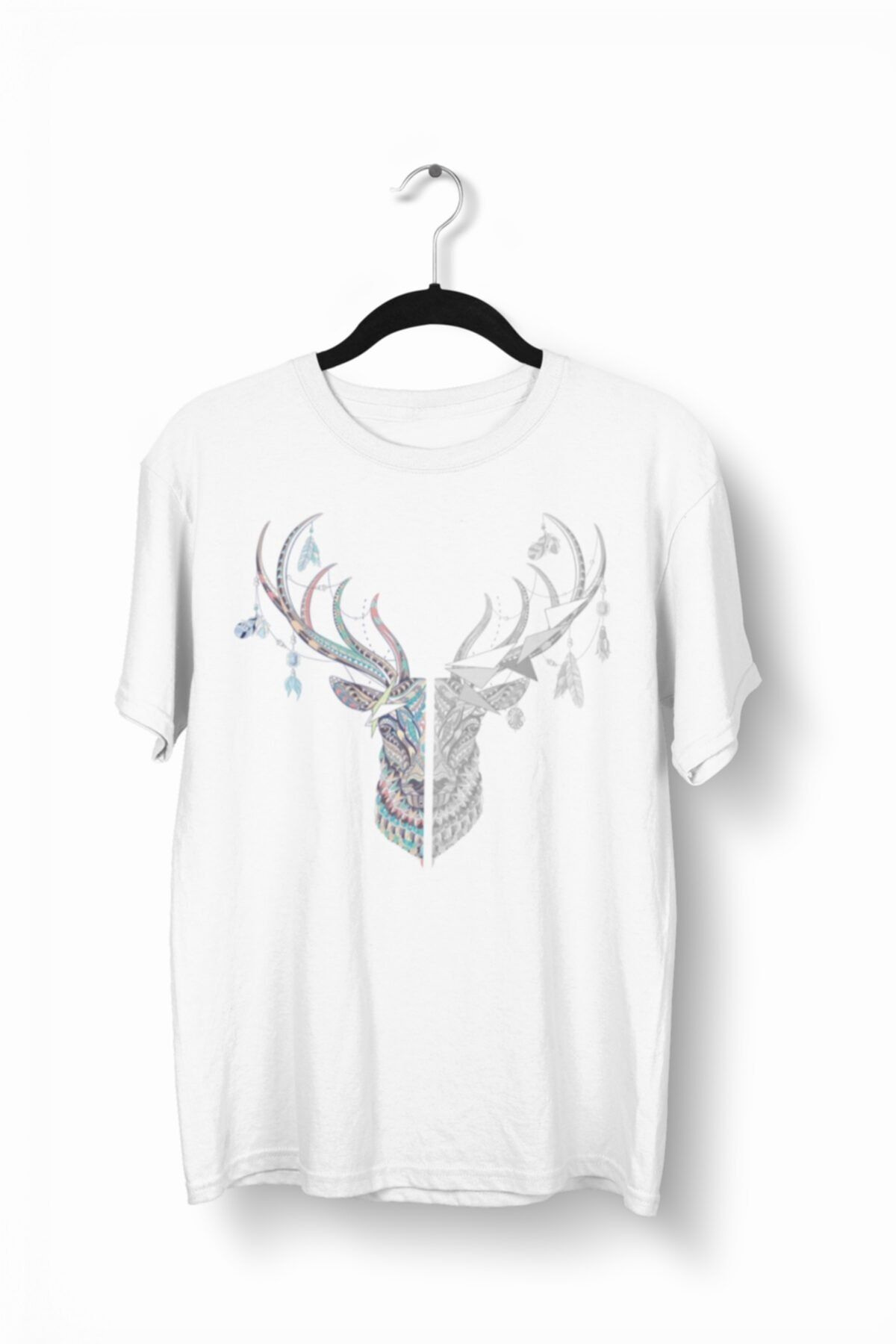 Tshigo Dark Magic Deer Baskılı Erkek T-Shirt - 2019TS180