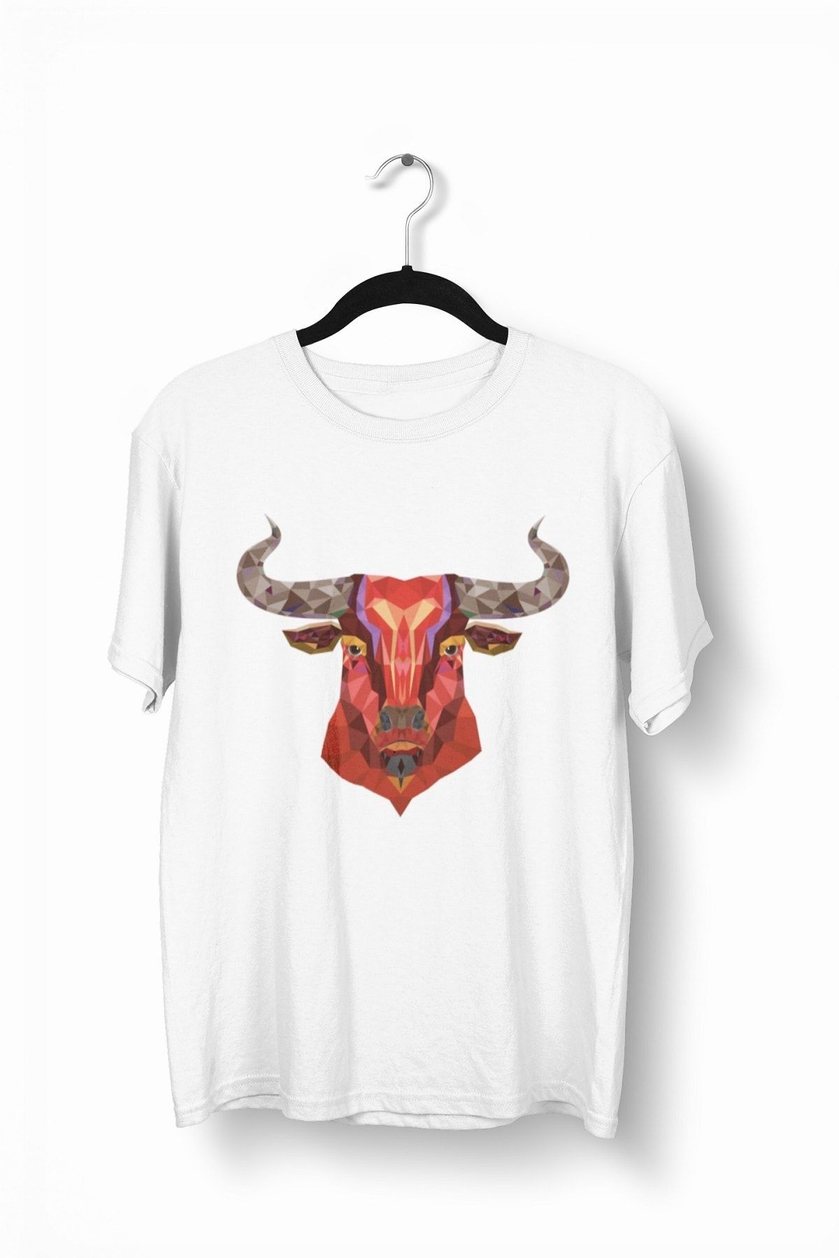 Tshigo Unisex Horny Bull Baskılı Erkek T-shirt - 2019ts209