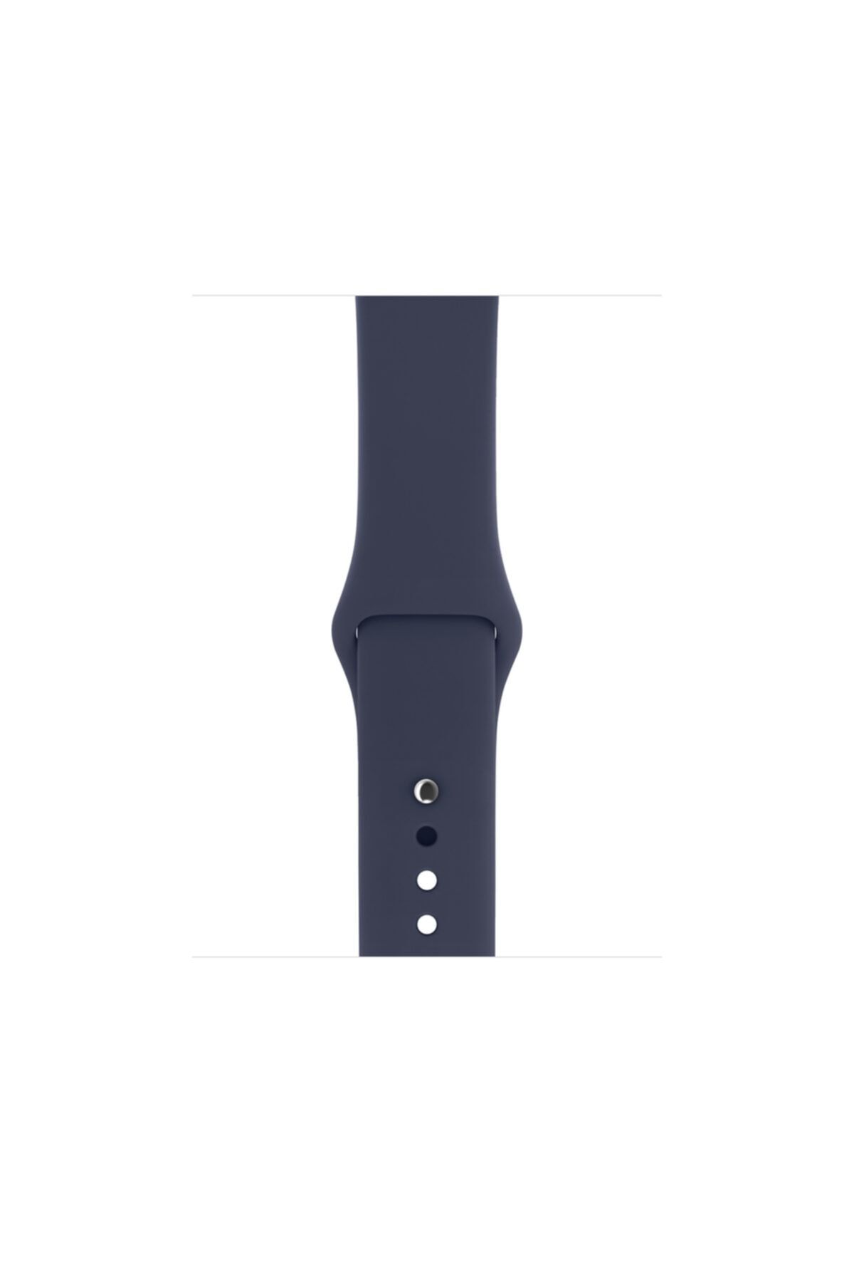 Fitbit Apple Watch 42-44 Spor Silikon Kordon Lacivert
