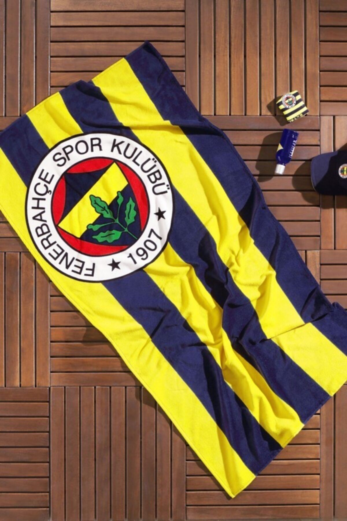 Taç Fenerbahçe Çubuklu Plaj Havlusu 71083918