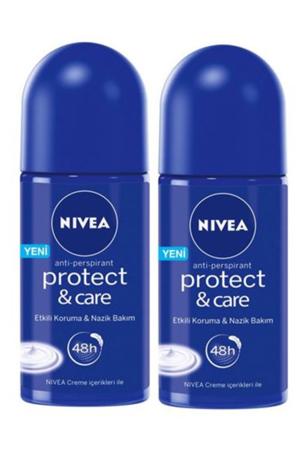 NIVEA Nıvea Roll On Bayan 50 ml Protect Care 2 Adet