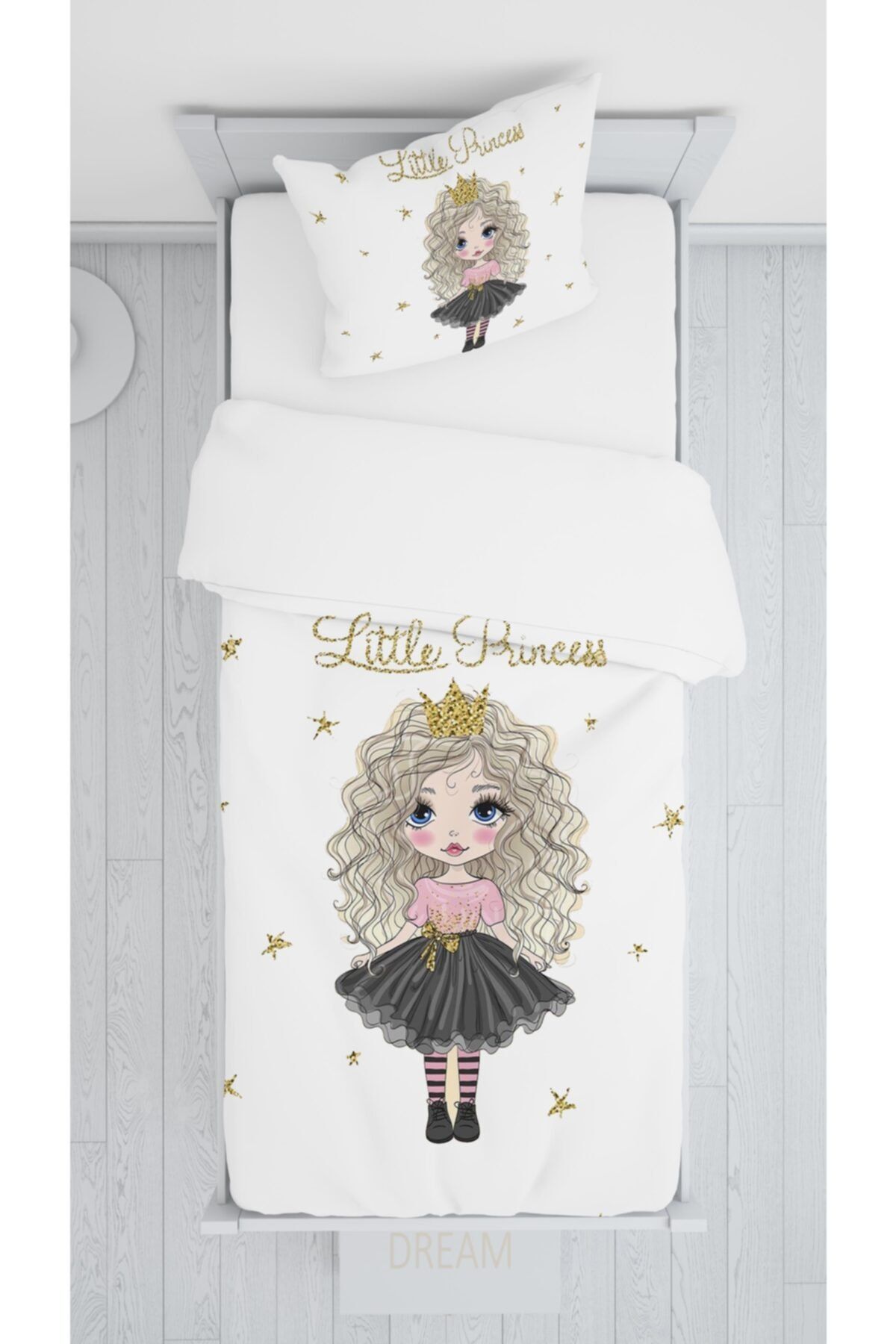 halımarkt Sevimli Little Princes Kız Yatak Örütüsü Takımı Hm-b6
