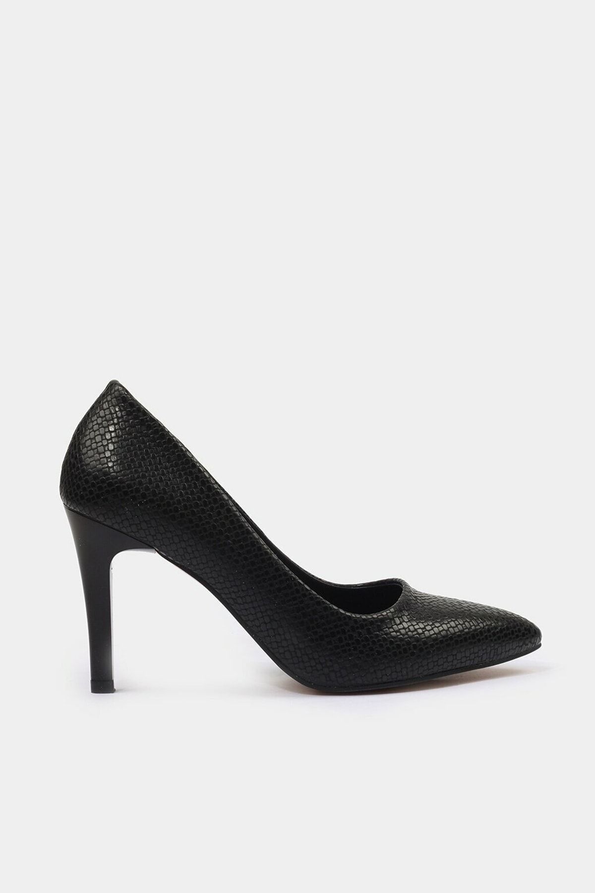 Hotiç Siyah Yaya Kadın Topuklu Ayakkabı