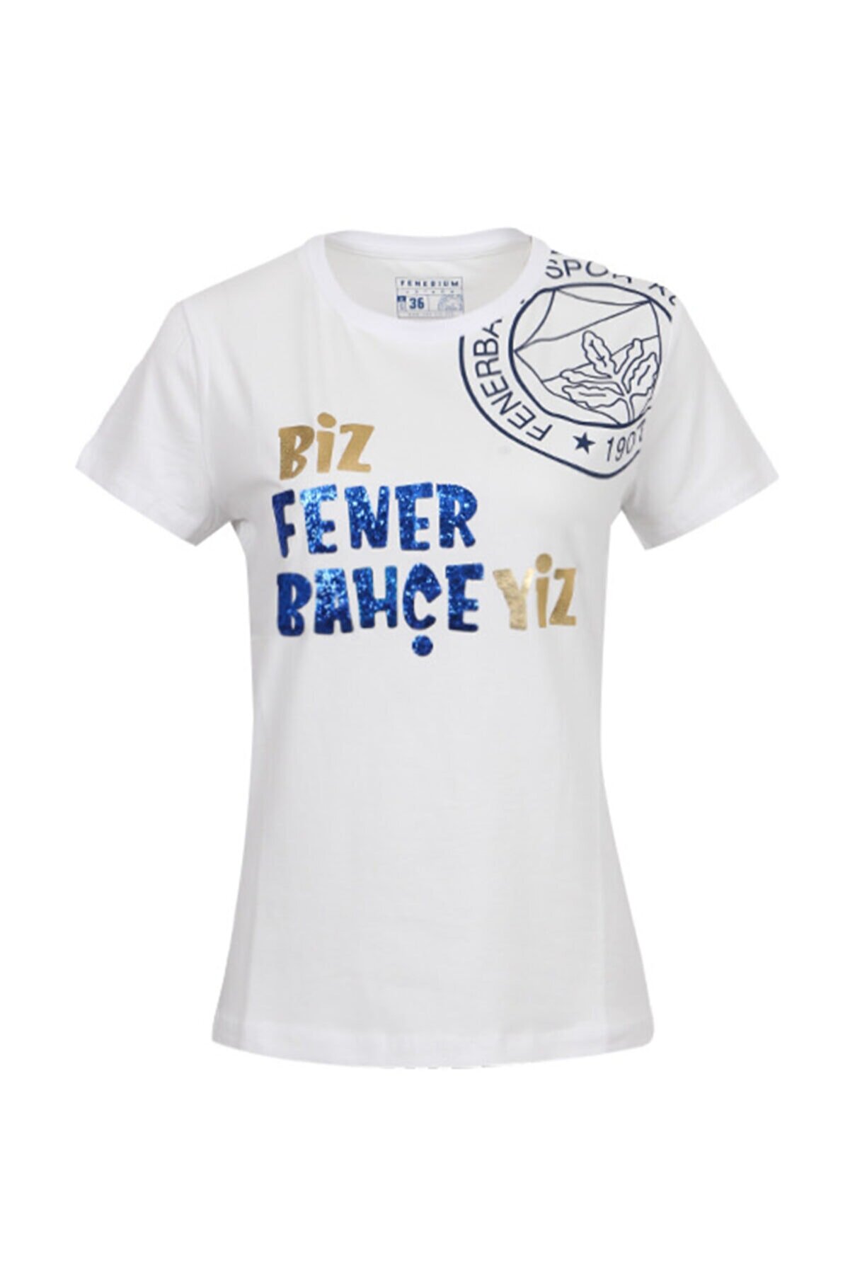 Fenerbahçe Kadın Beyaz Tribün Biz Fenerbahçeyiz  Spor T-Shirt