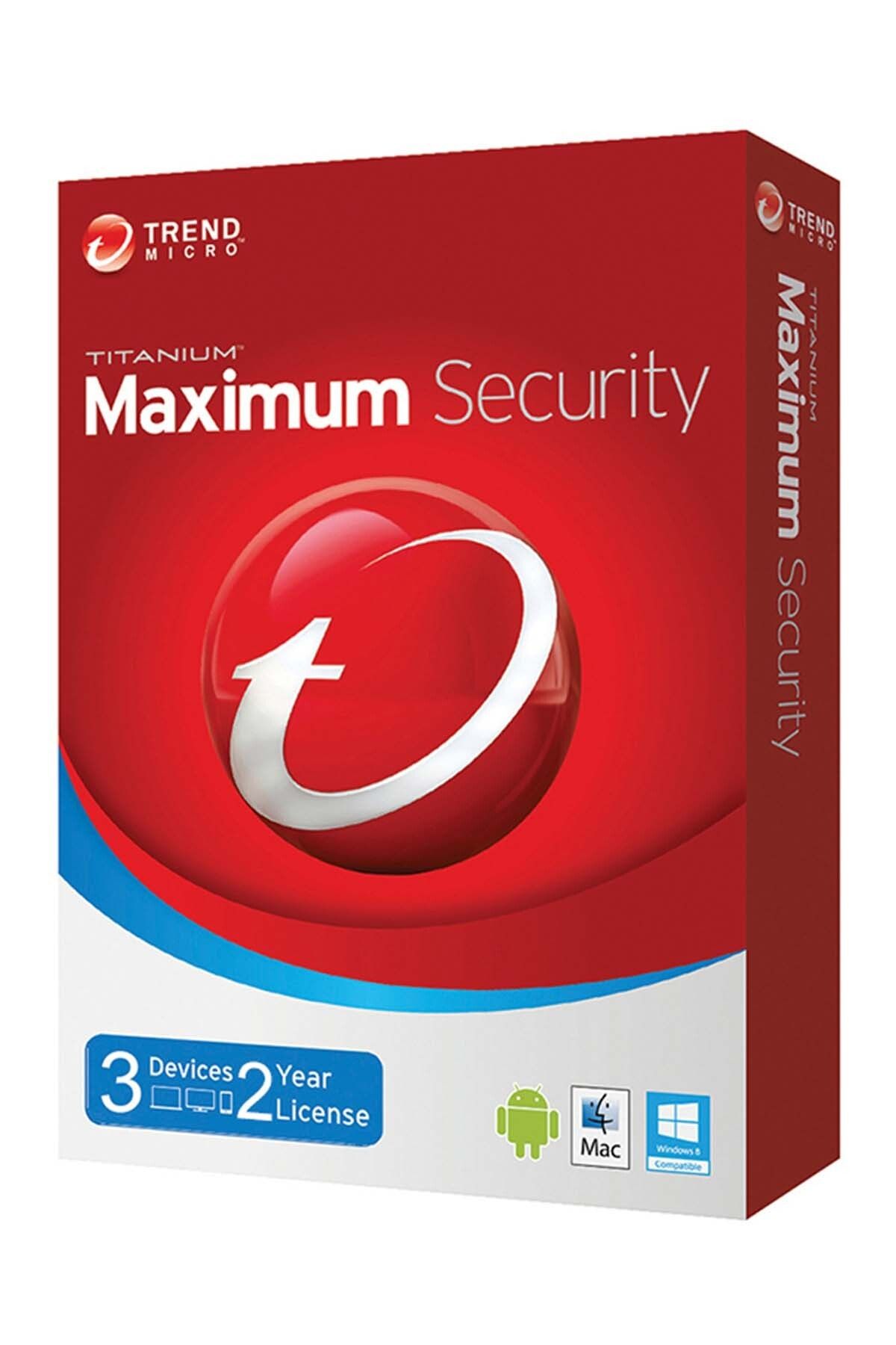 TREND MICRO Maxımum Security 3 Kullanıcı 2 Yıl
