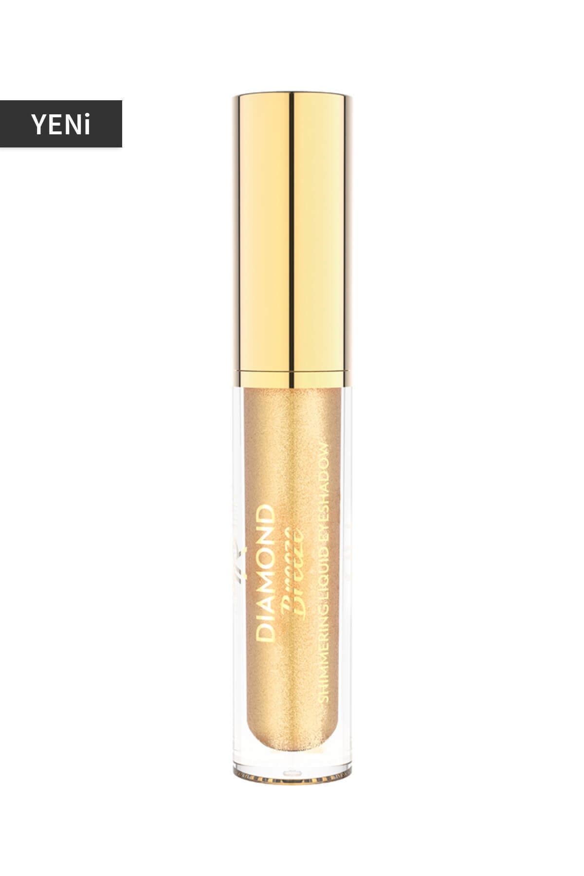 Golden Rose Likit Göz Farı - Diamond Breeze Shimmering Liquid Eyeshadow 01 24K Gold 8691190965624