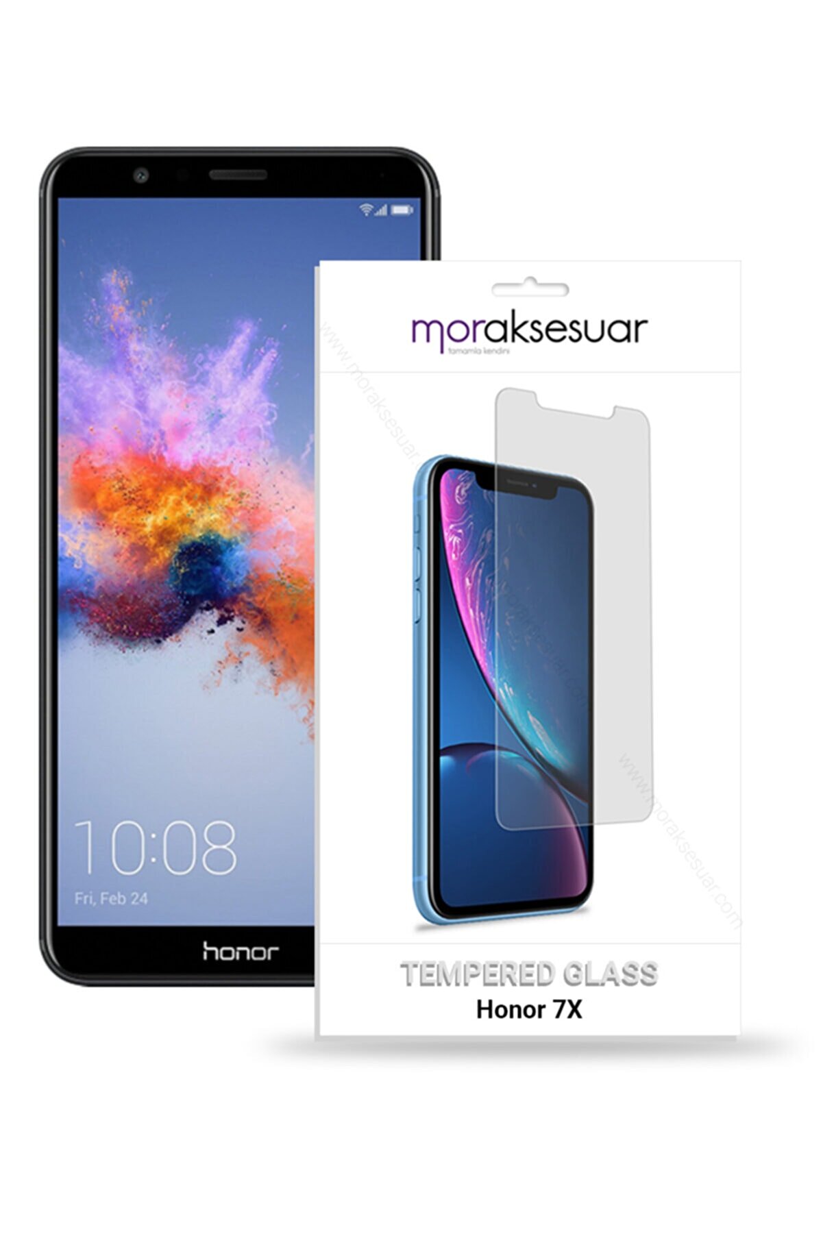 Honor Huawei 7x Uyumlu Temperli Kırılmaz Cam Ekran Koruyucu Sert