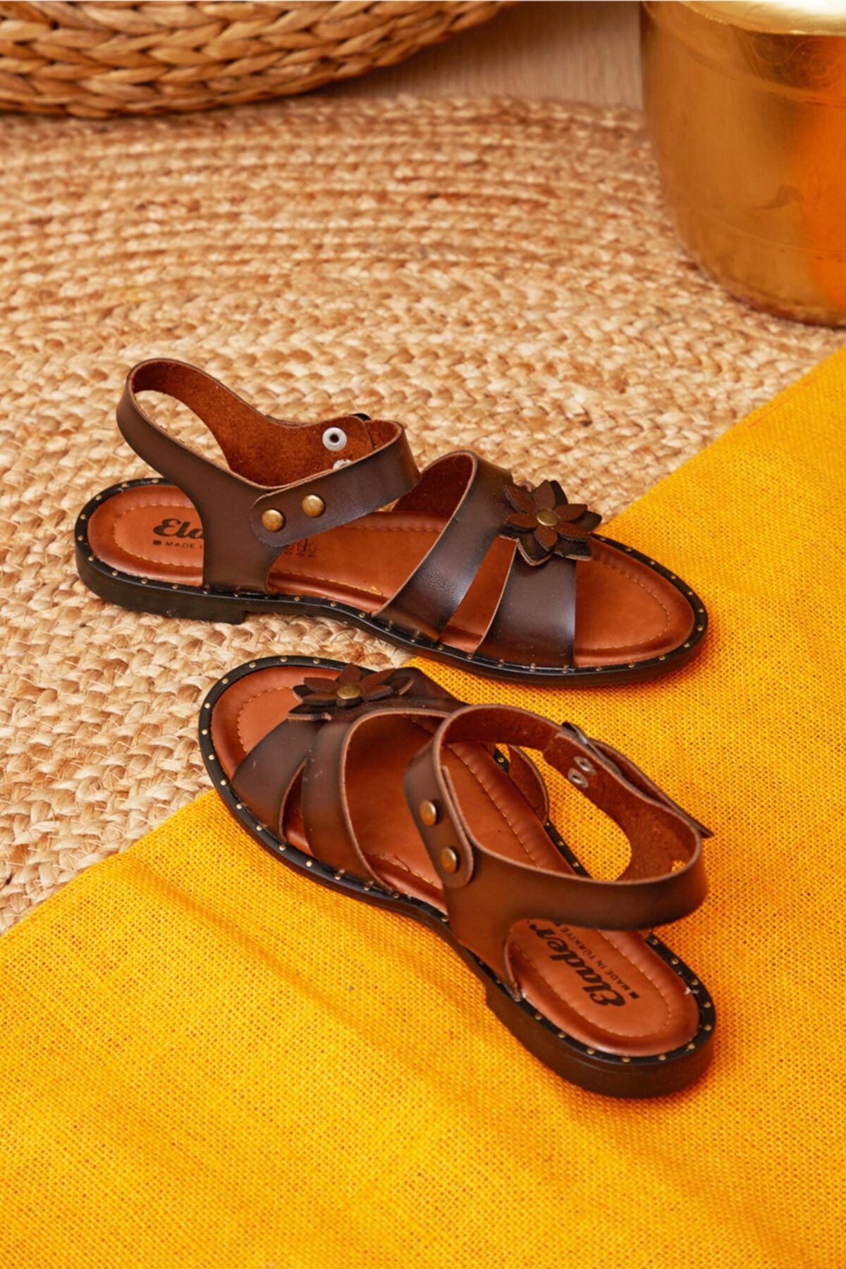 Shoes Time Kadın Kahverengi Sandalet 20y 925