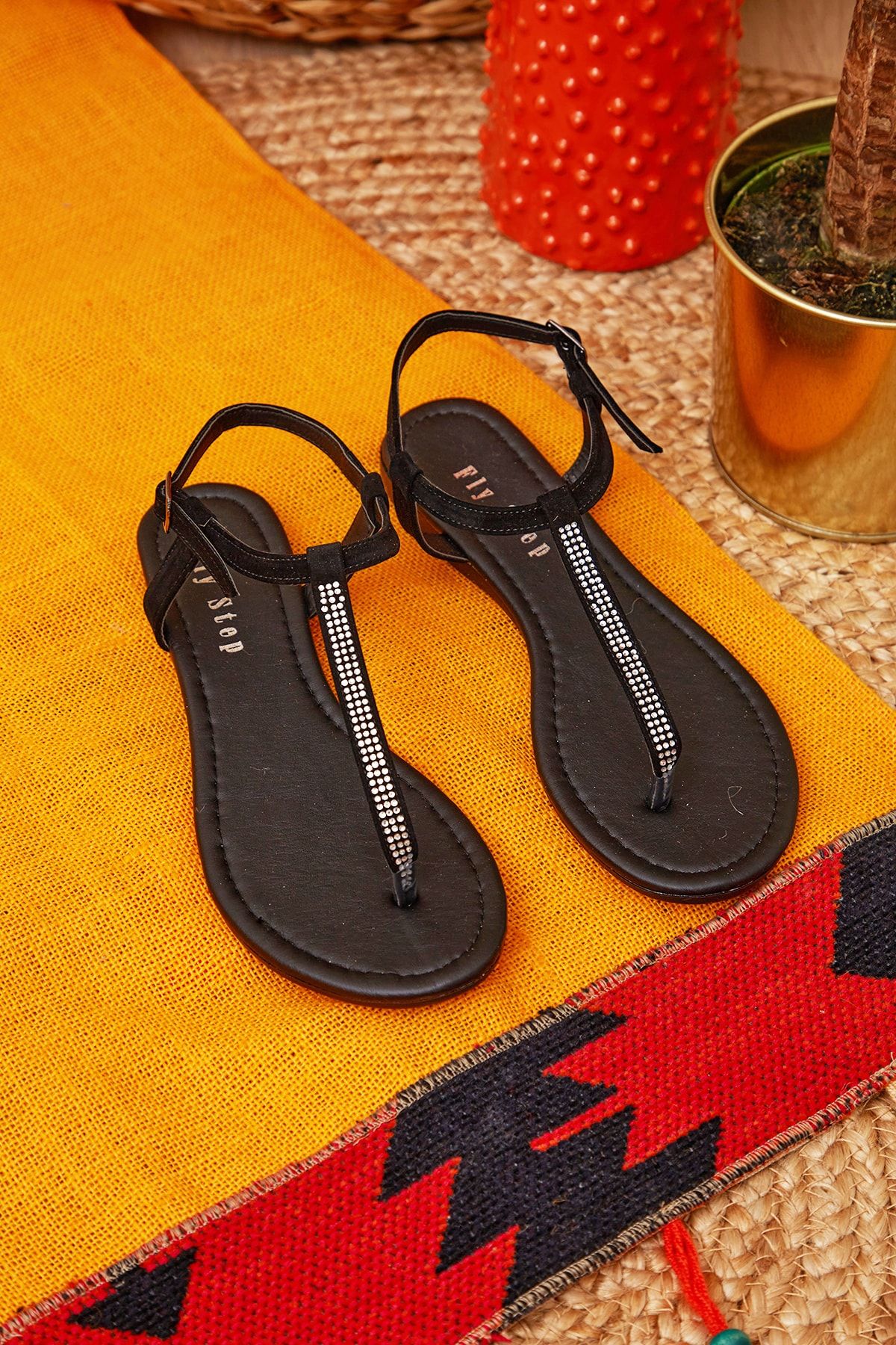 Shoes Time Kadın Siyah Sandalet 20y 929