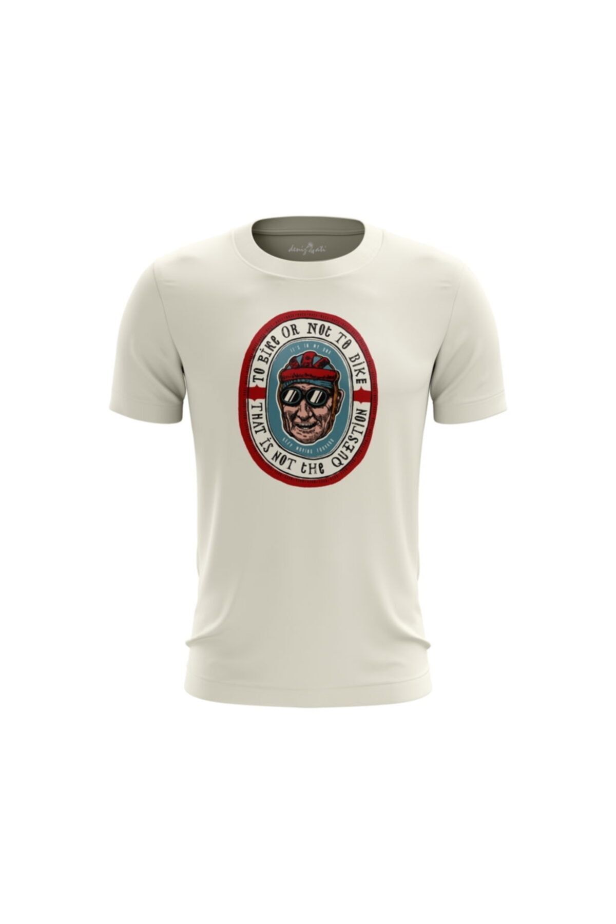 denizatigrup Beyaz Denizatı Sıfır Yaka T-Shirt